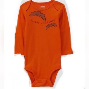 CARTERS MY FIRST HALLOWEEN ONESIE- ORANGE SIZE MULTI (NEW WITH TAGS)